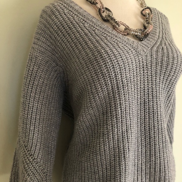 Peserico Tricot Gray Wool Blend Sweater Sz: L (44) - Picture 5 of 8